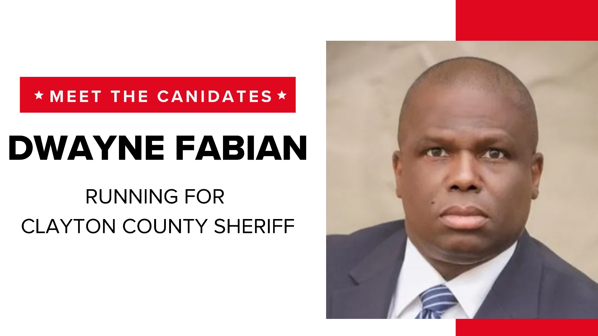 Dwayne Fabian believes he can work through the office's scrutiny and serve his neighbors in Clayton County.