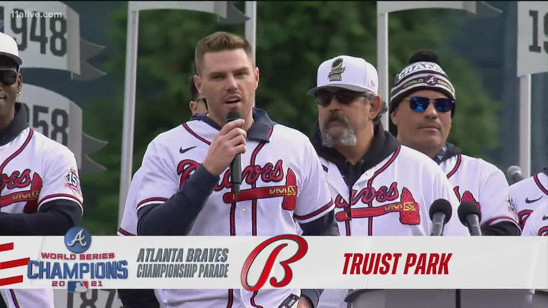 The Atlanta Braves are being honored in the Peach State for their 2021 World Series win. Friday featured a parade, concert and much more.