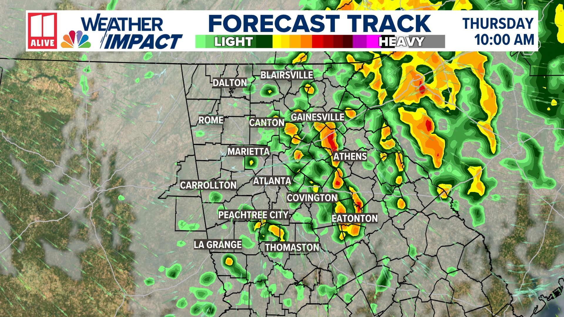 Rain in Georgia | How much we could get | 11alive.com