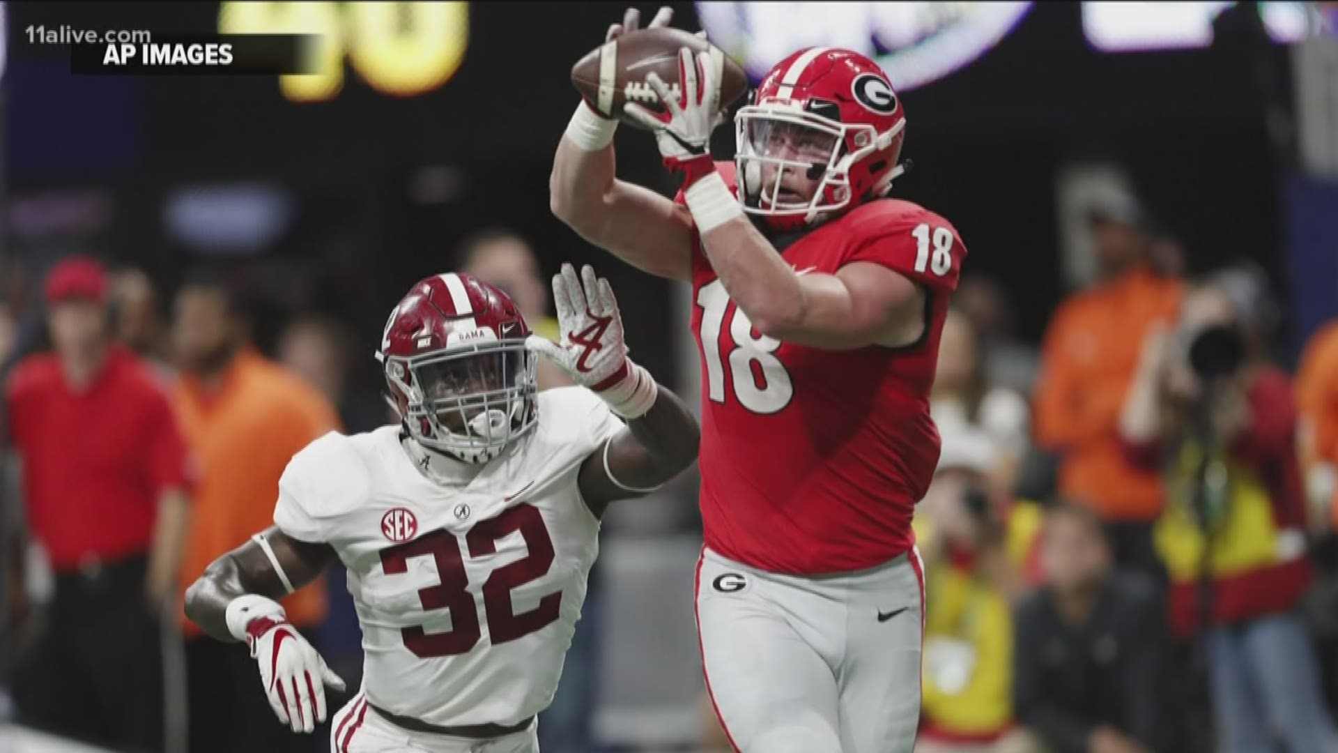 Isaac Nauta played tight end for the Bulldogs and was drafted last weekend by the Detroit Lions.