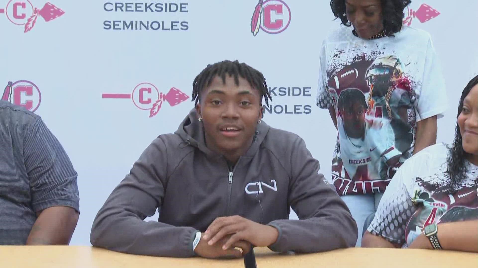 Daiquan White, a 5’11”, 168-pound rising senior cornerback. He made his commitment decision Monday night on 11Alive.