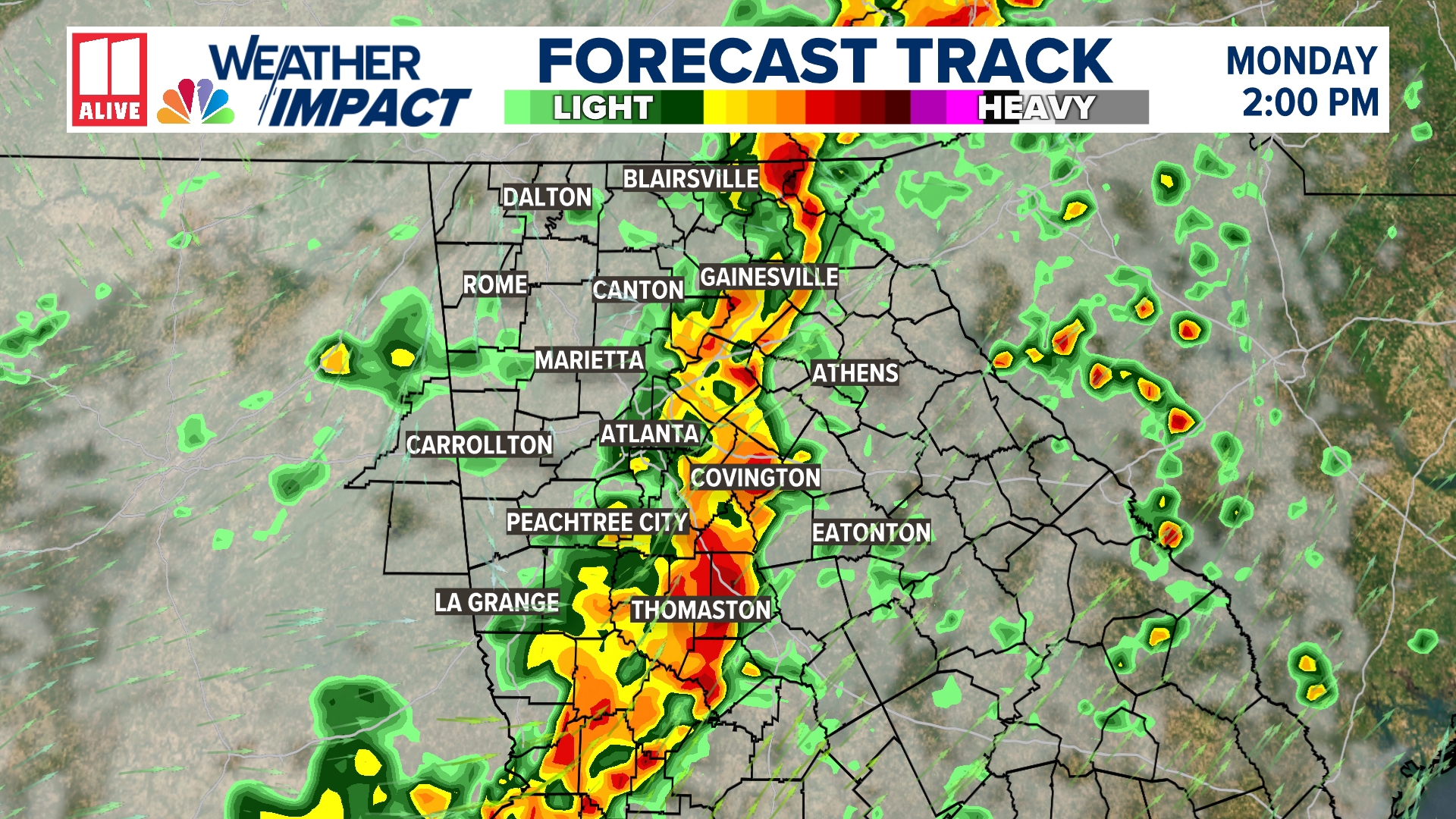 Severe storm threat March 31 | Weather Impact Alert | 11alive.com