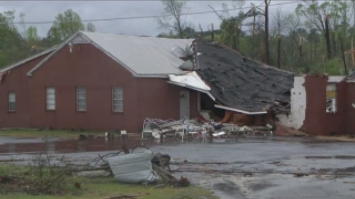 Troup County residents assess damage after tornado tore through area