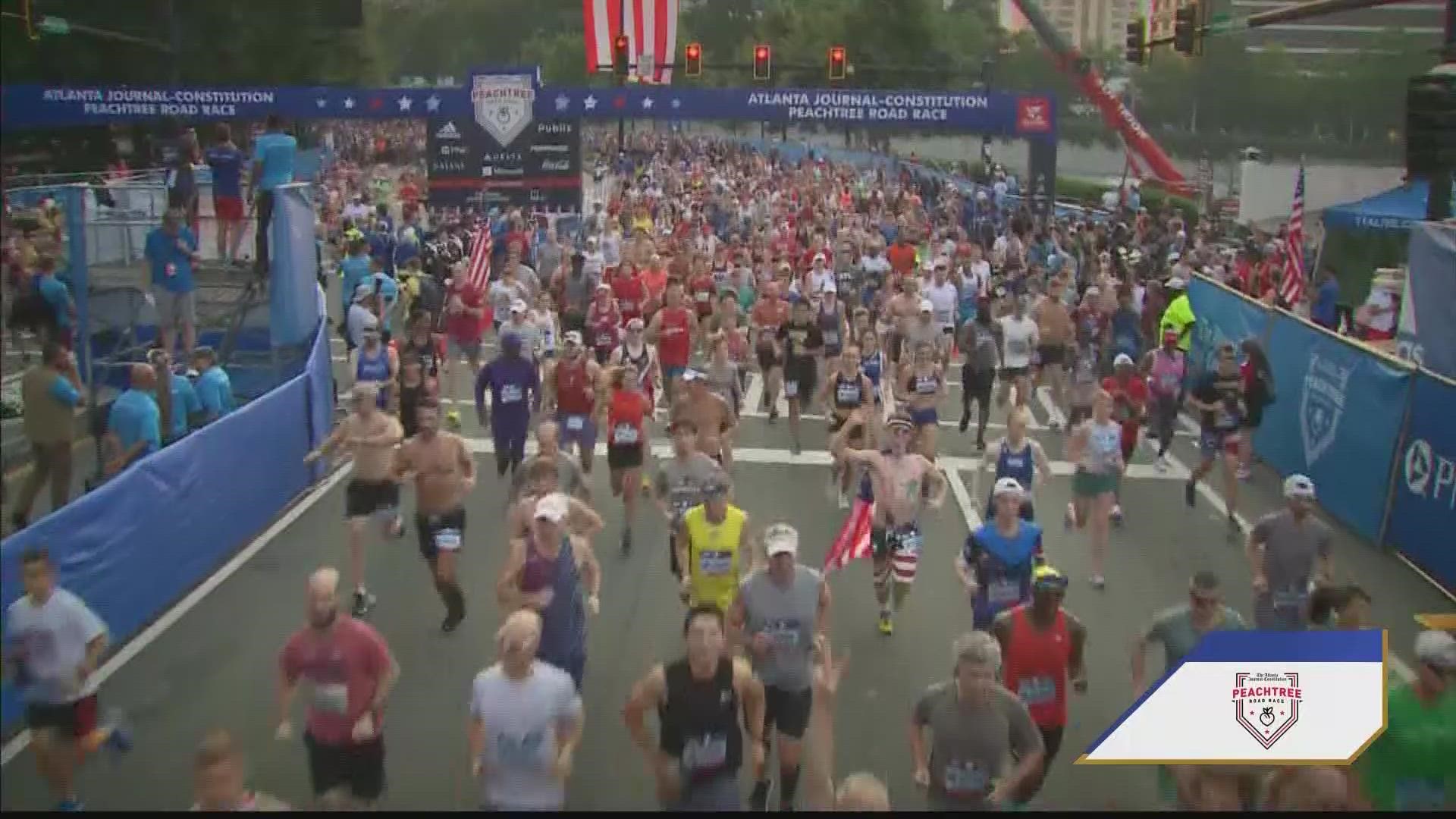 This is Atlanta at its best and most resilient. The 53rd AJC Peachtree Road Race, from start to finish.