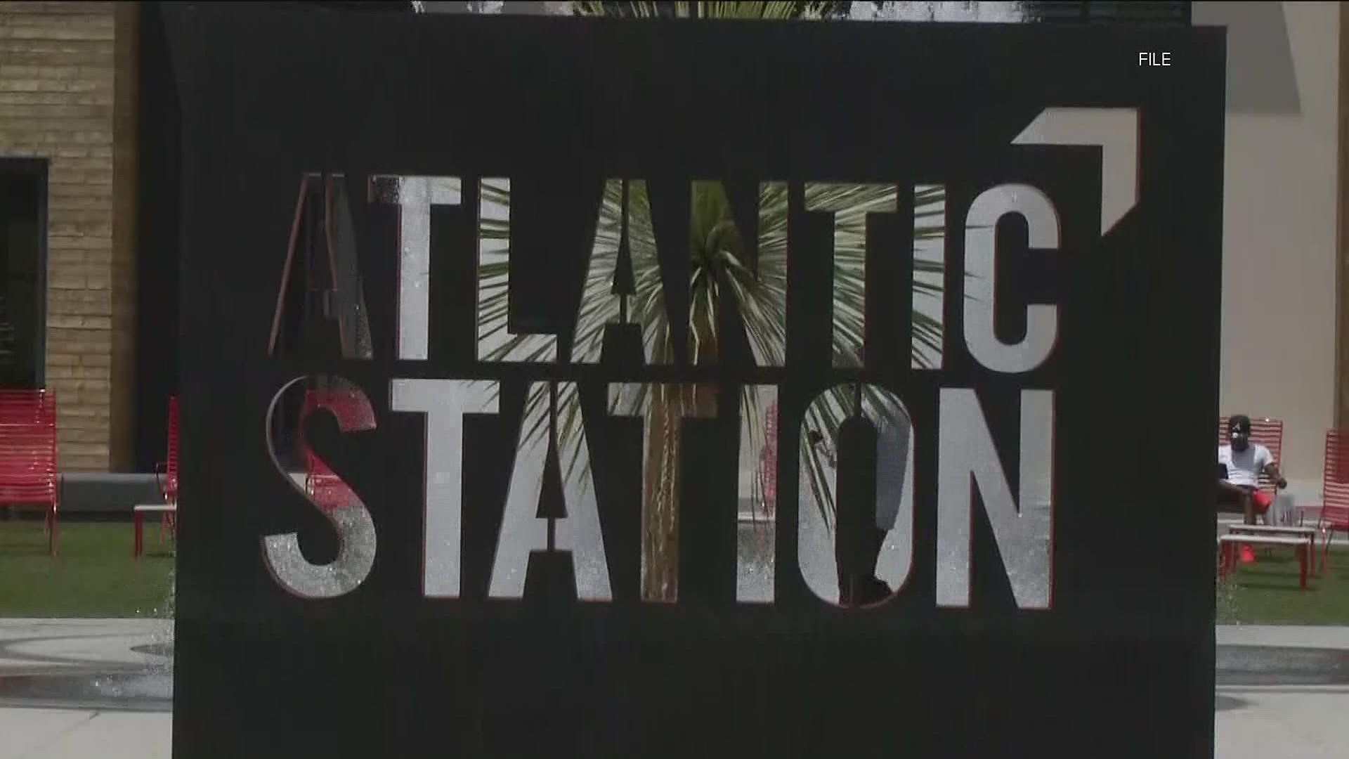 Atlantic Station previously said it's doubling the number of off-duty officers patrolling its grounds to discourage group gathering and help combat crime.