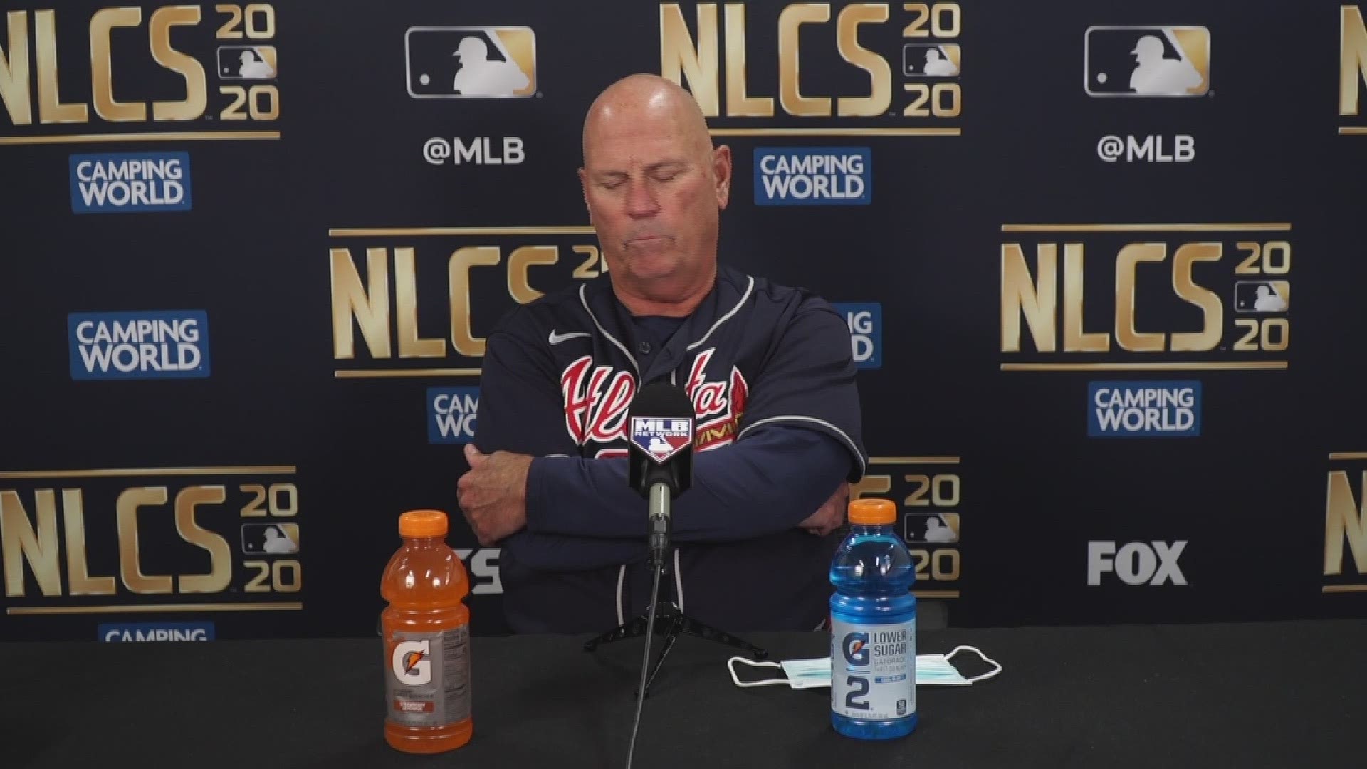 Brian Snitker gives his thoughts on game 2 of the NLCS. The Braves won 8-7, but nearly collapsed as the Dodgers had a late rally.