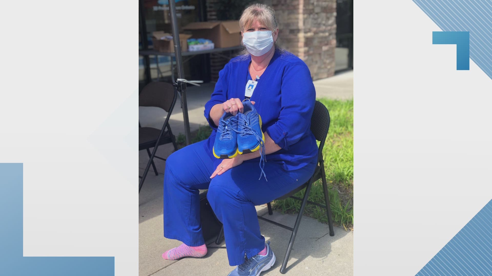 The North Georgia Running Company is giving away nearly $10,000 in shoes to people on the front lines of the coronavirus pandemic.