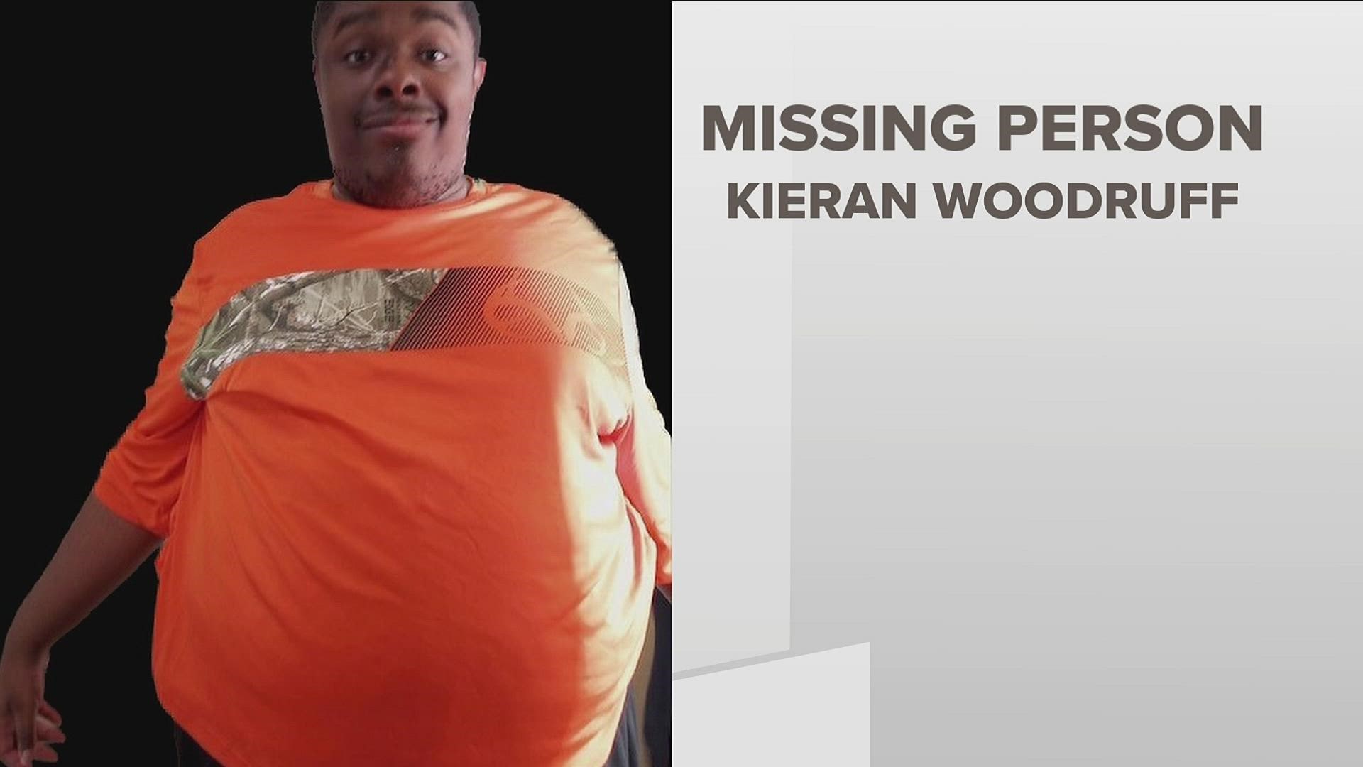 Kieran Woodruff, 24, was last seen Monday, Dec. 26 at Hidden Lakes Apartments off Morgan Road.