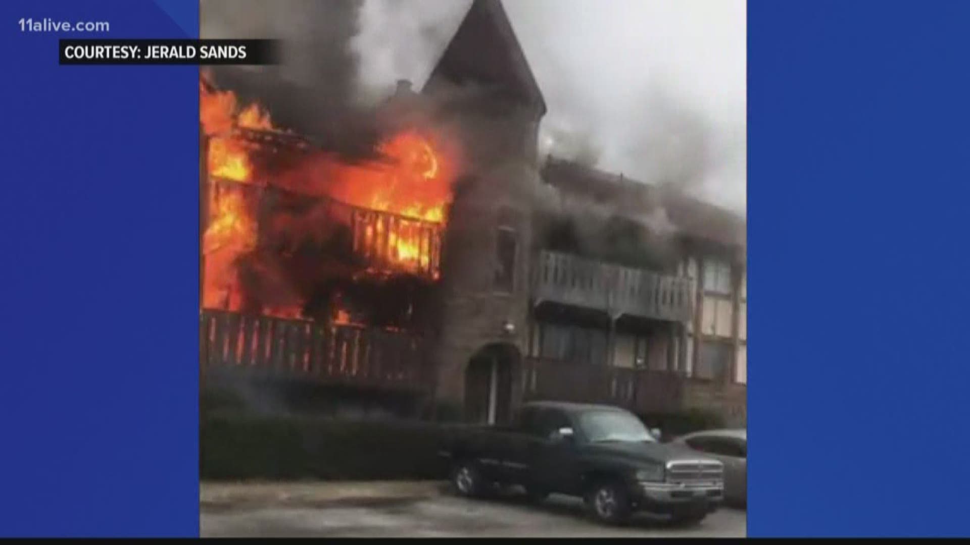 60 residents were displaced.