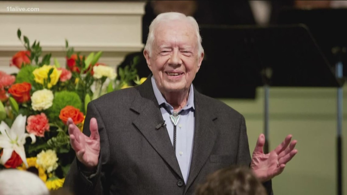 Jimmy Carter returns to Sunday School with a message of hope and a