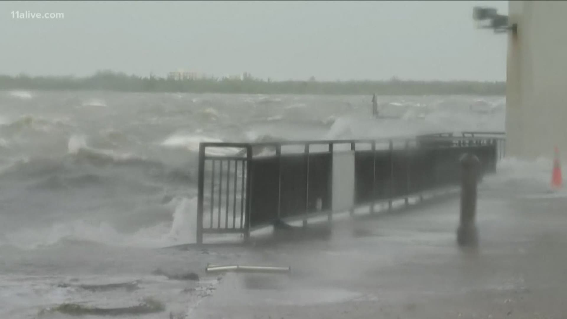 Residents in Savannah are awaiting the hurricane as it slowly makes its way north Wednesday.