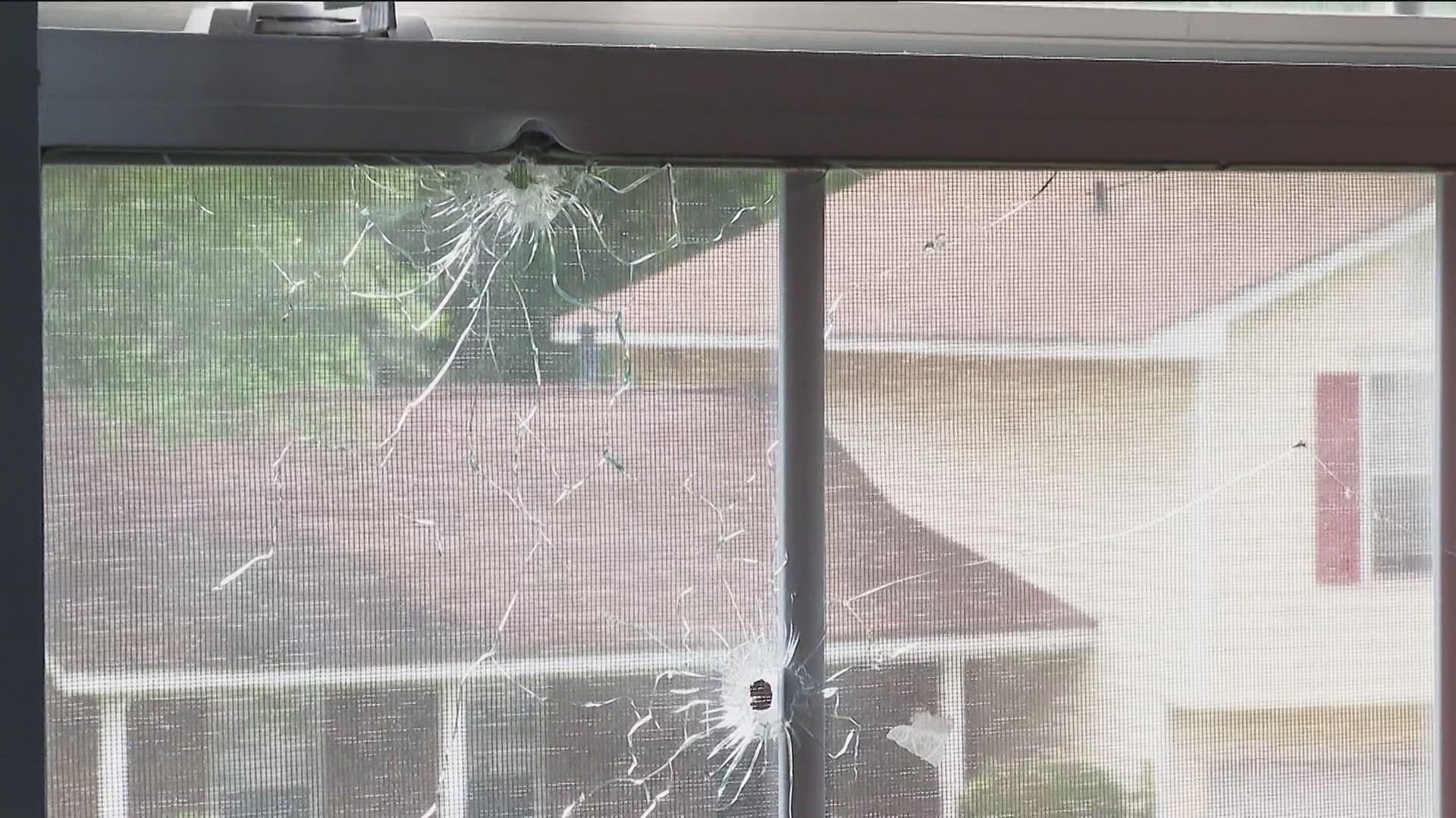 Residents have said their homes have been sprayed with bullets on every level.