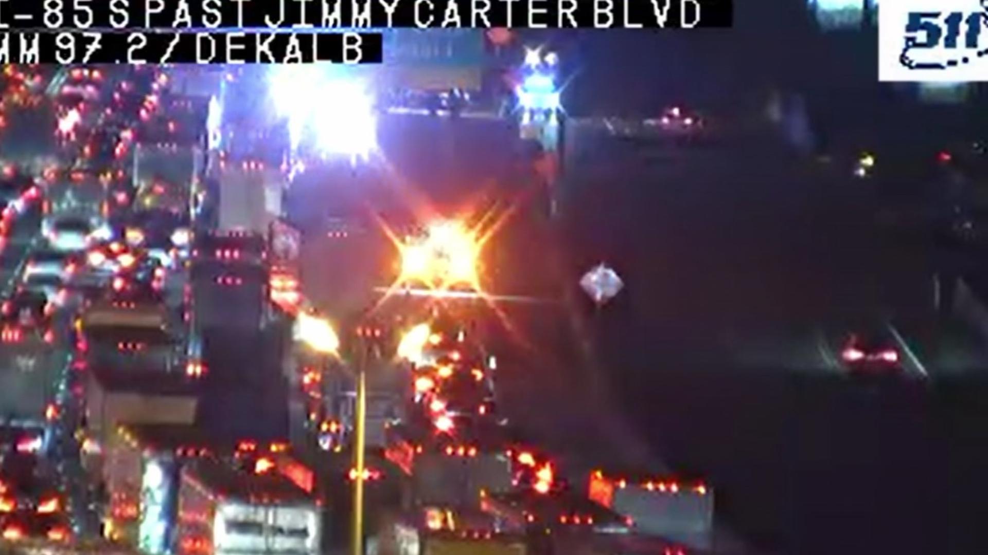 Multiple lanes closed on I-85 northbound after crash in Gwinnett County ...