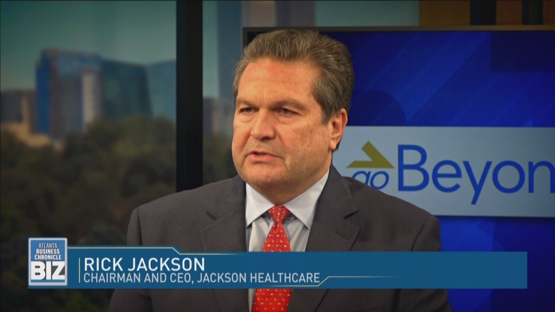 Jackson Healthcare's Rick Jackson talks about his incredible journey from foster care to CEO... and positive impact on Georgia through Go Beyond Profit on 'Atlanta Business Chronicle's BIZ'