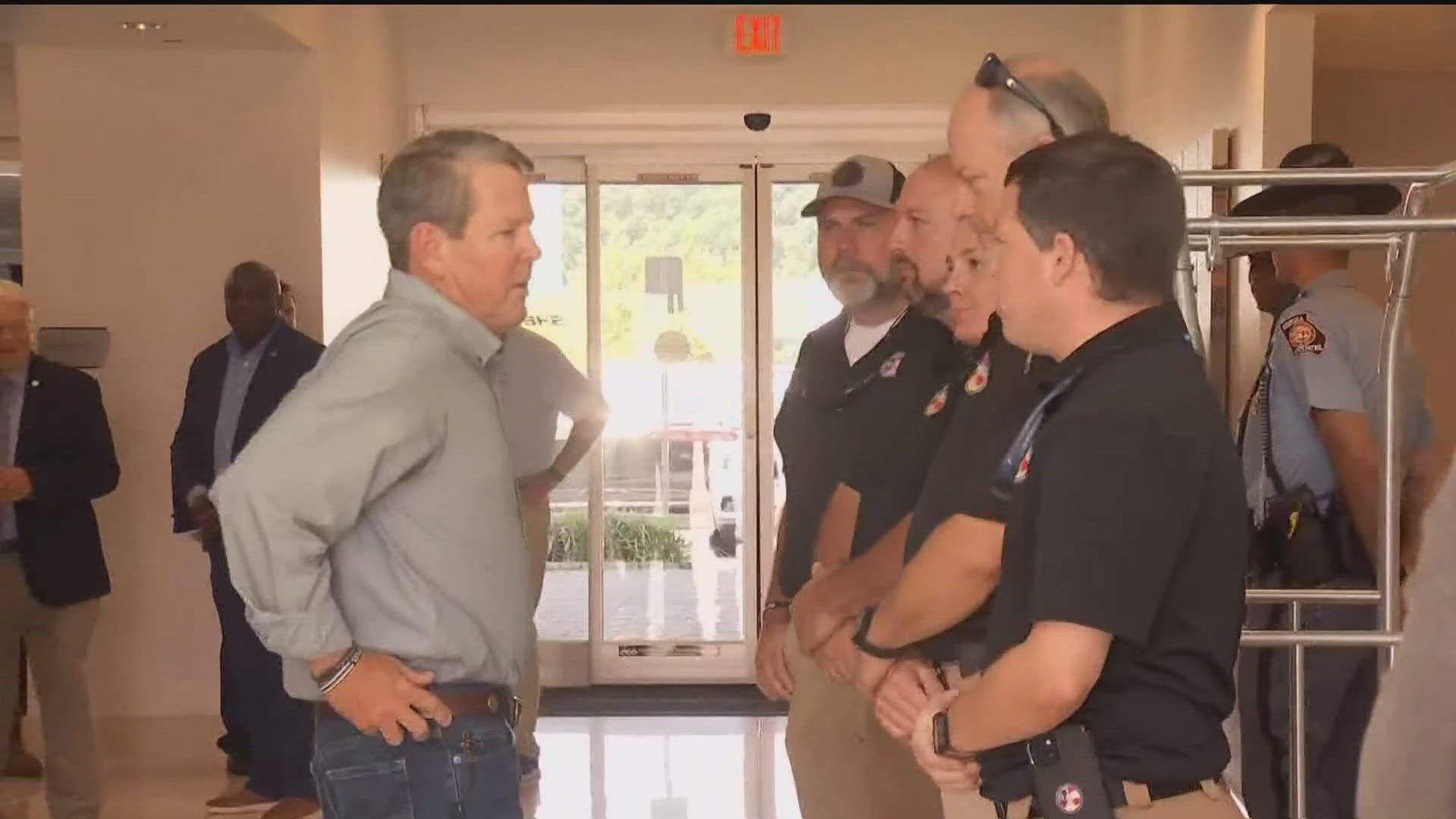 Gov. Brian Kemp spent the day touring and assessing the damage behind Tropical Storm Debby. The tour comes after Kemp extended a statewide emergency order.