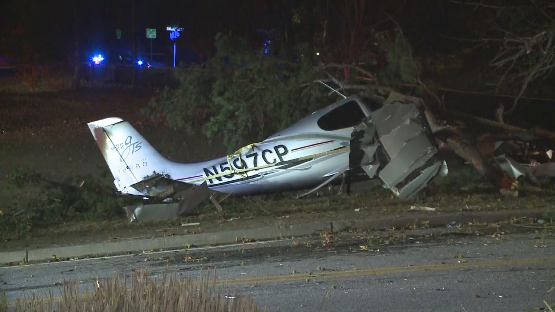 Kennesaw State University was the site of a plane crash Thursday night. Two people escaped the wreckage.