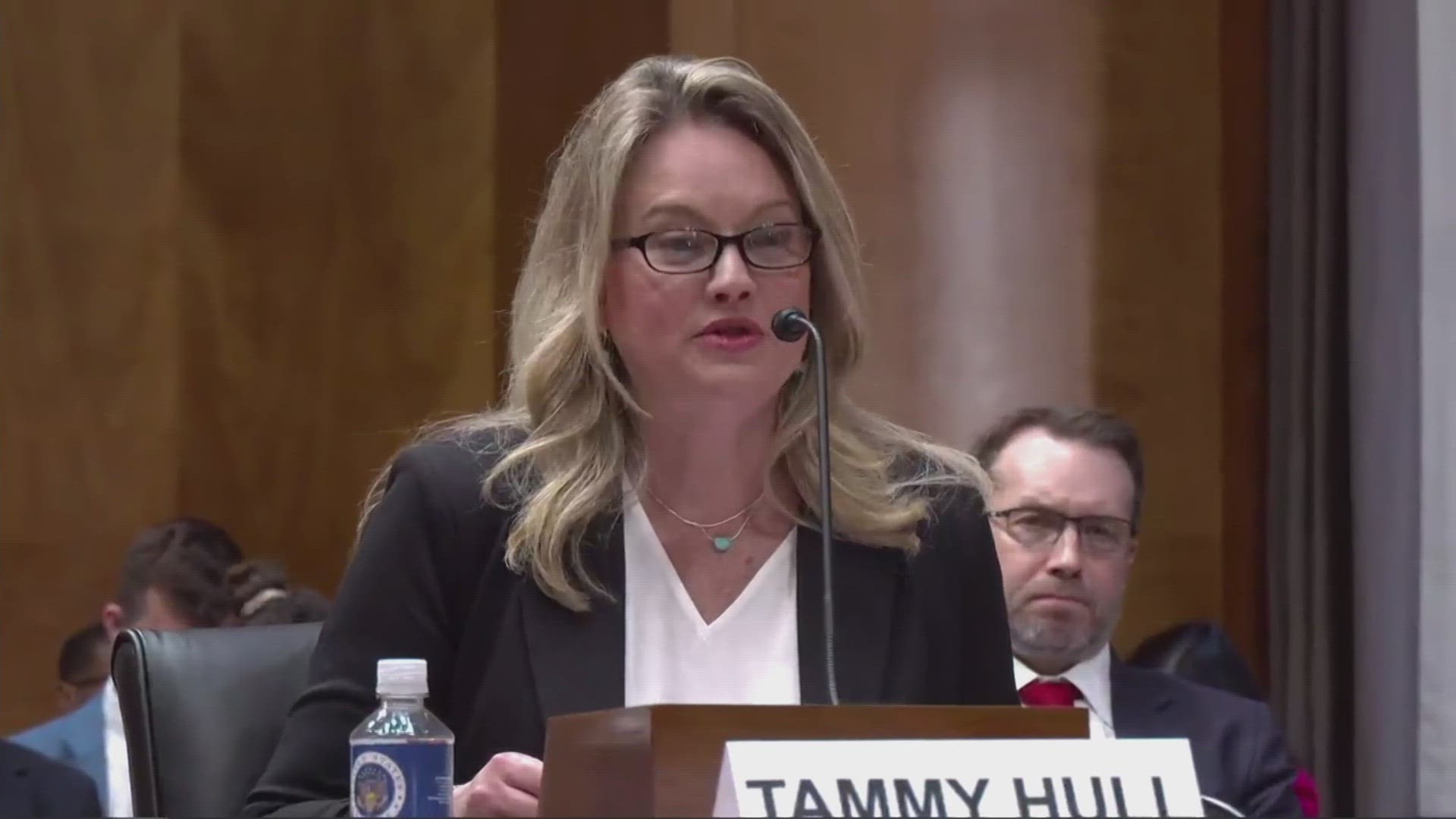 Postal officials were called to testify in a Senate hearing about ongoing issues at multiple facilities.