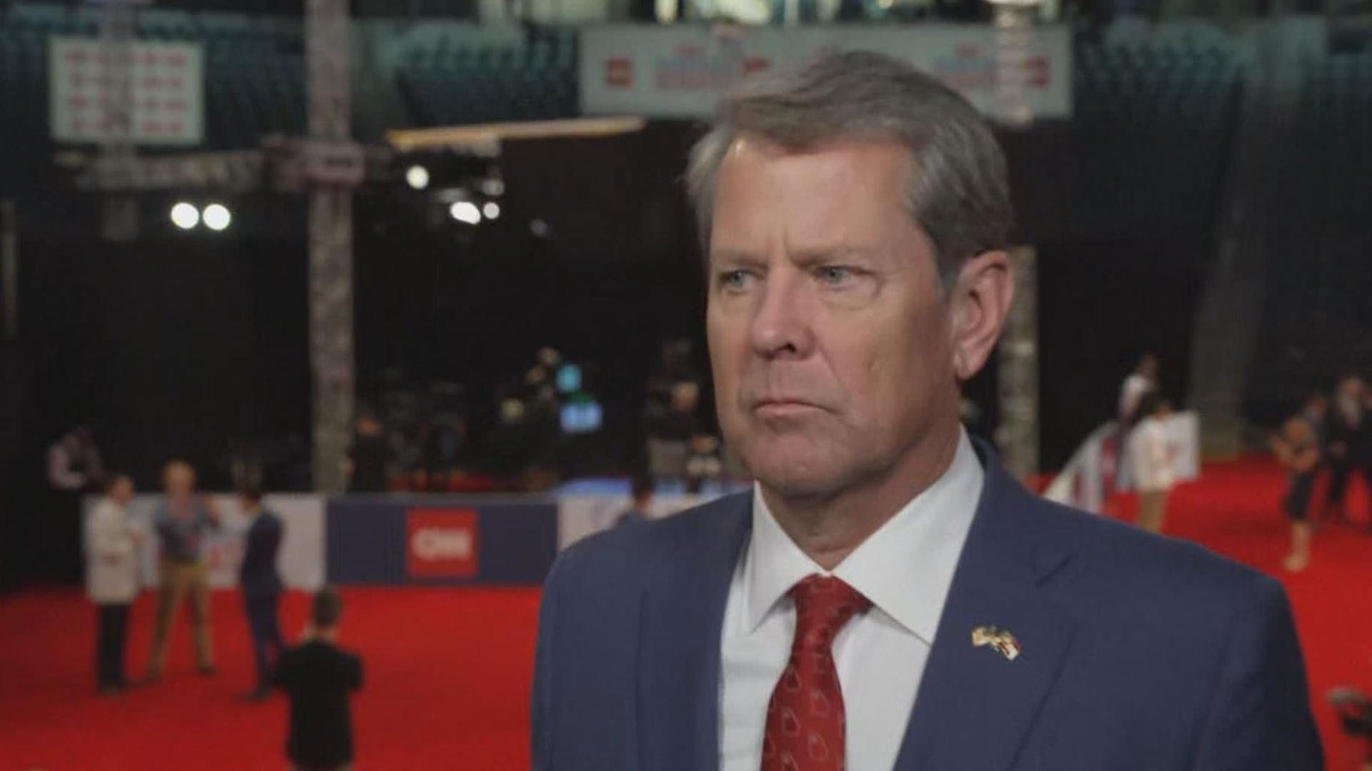 Gov. Kemp shared what he thinks would be the former president's best strategy.