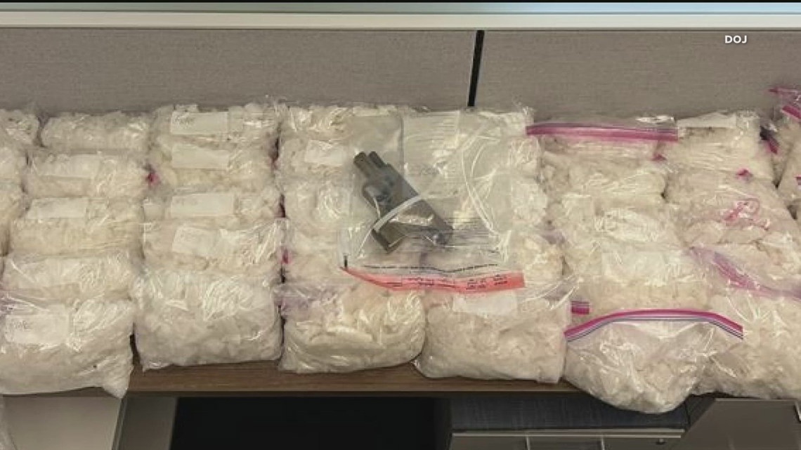 Two illegal immigrants from Mexico charged with trafficking meth, gun possession