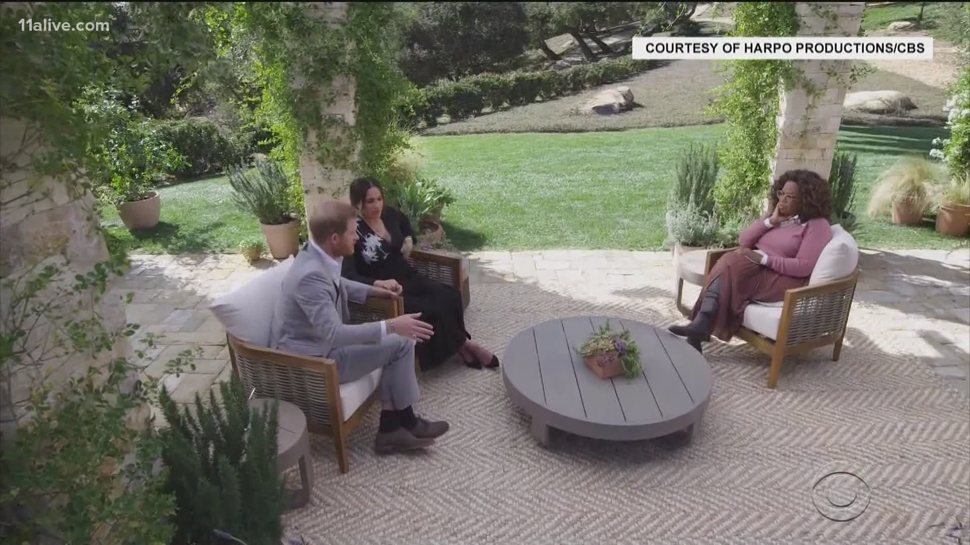 In the interview on CBS, Markle said when the couple first moved to America, Perry offered her, Prince Harry, and their infant son his home and full security detail.