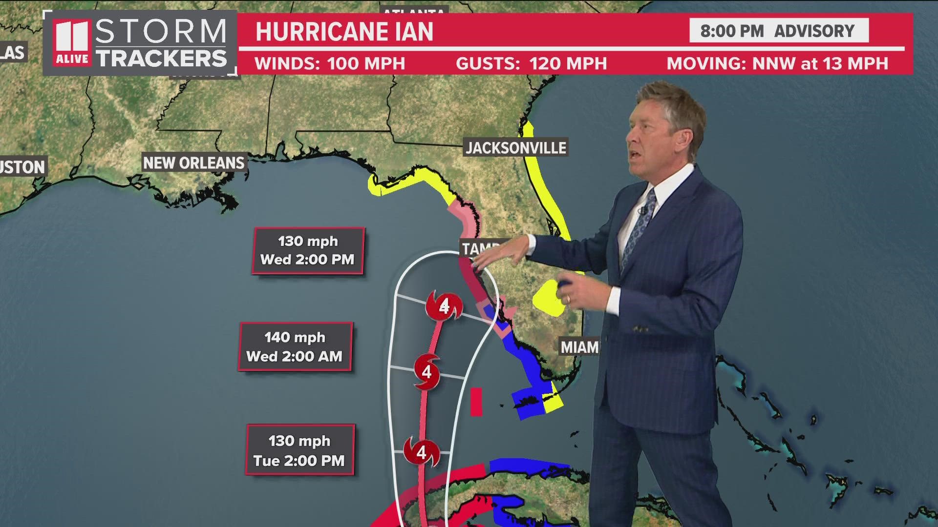 Monday 10:30 P.m. Update | Hurricane Ian: Path And Track Of Hurricane ...