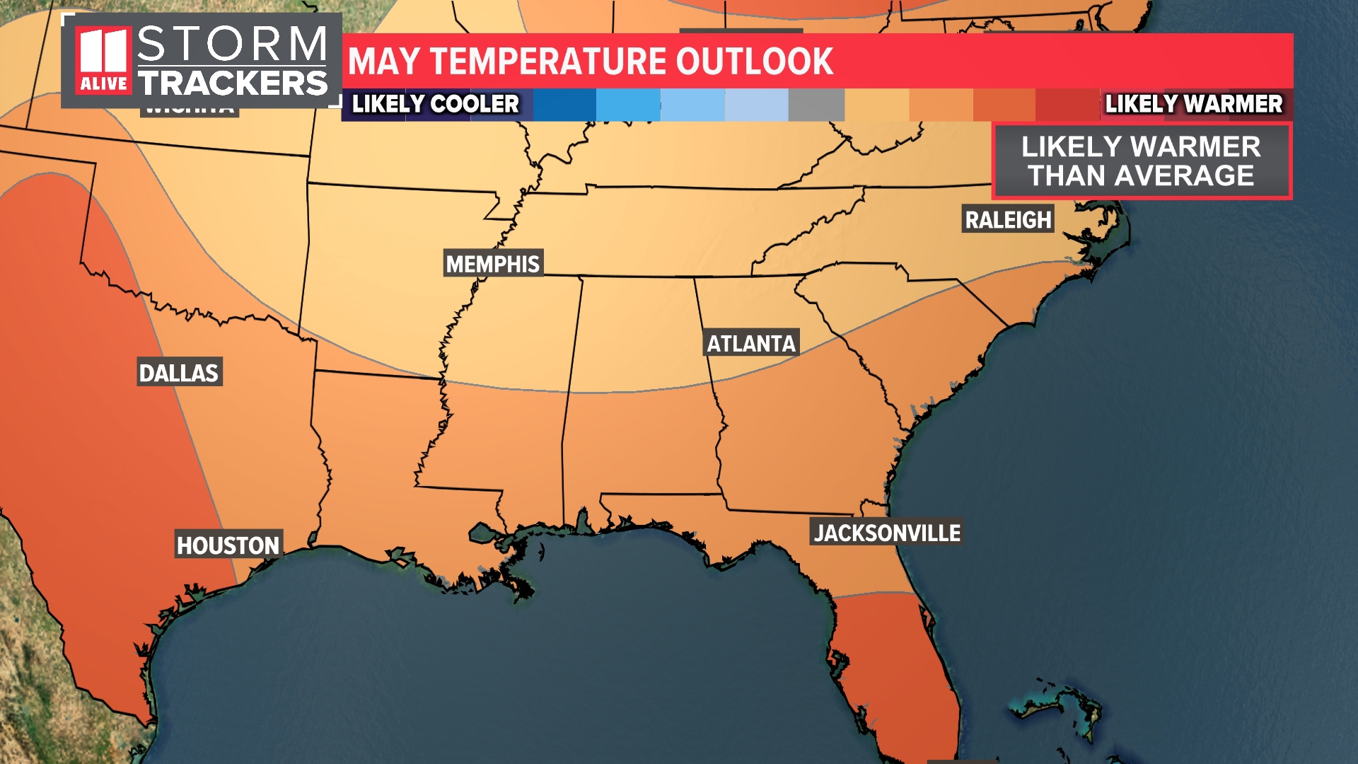 Outlook for metro Atlanta temperatures for May 2024 | 11alive.com