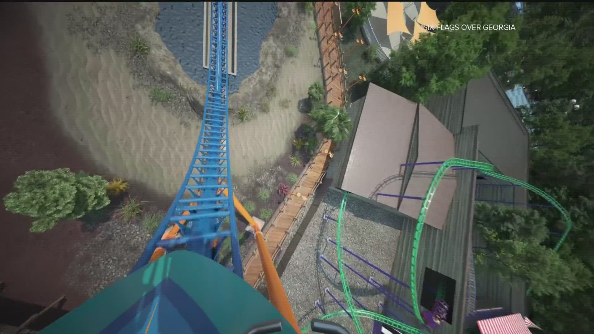 Six Flags is opening its doors for the season and giving park goers a look at a new ride.