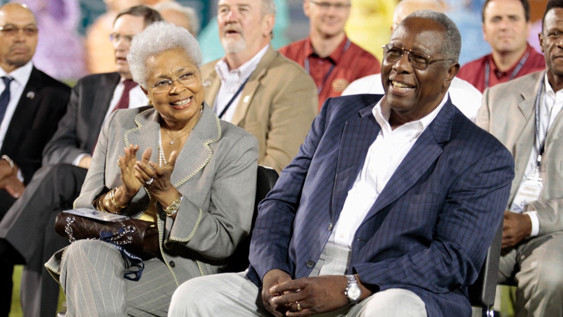 World Series celebration  Hank Aaron's widow Billye Aaron speaks