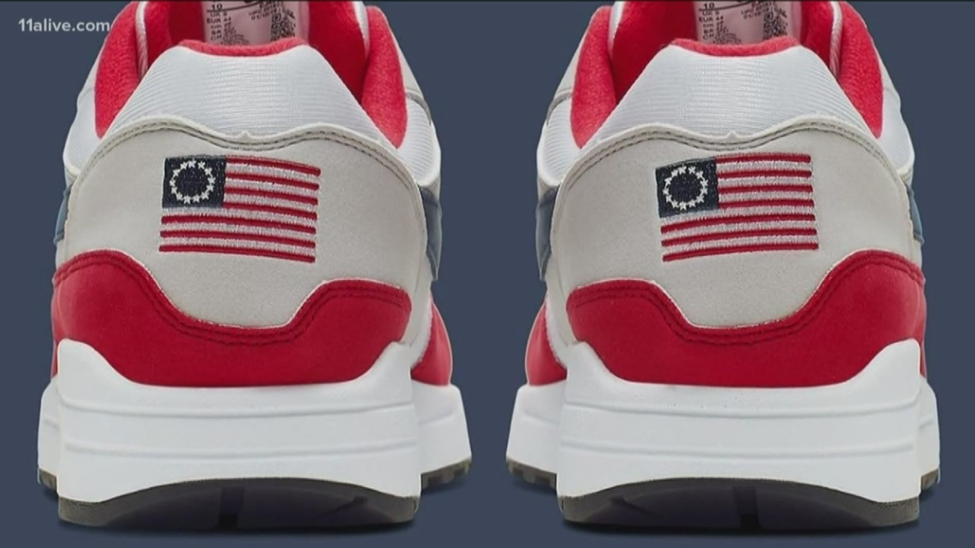 Why the Betsy Ross flag on Nike shoes 