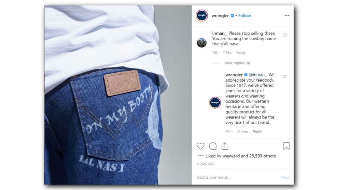 Lil Nas X's Wrangler Jeans collaboration is being called a