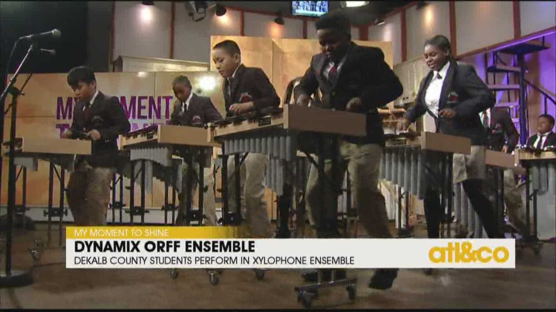 A group of young showstoppers! Watch the Dynamix Orff Ensemble perform on 'Atlanta & Company'