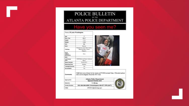Investigators in Atlanta ask for help locating missing teen in need of ...