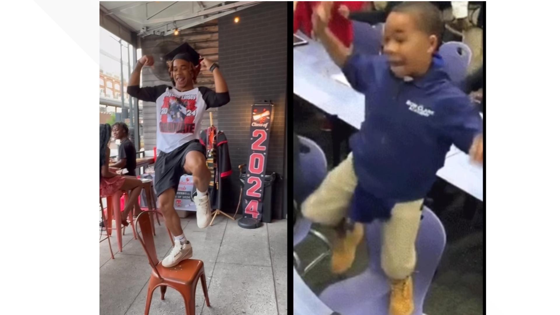 Jaycob Linsey was 12 years old and in the 6th grade when this viral moment happened. Now, he's graduating from high school.