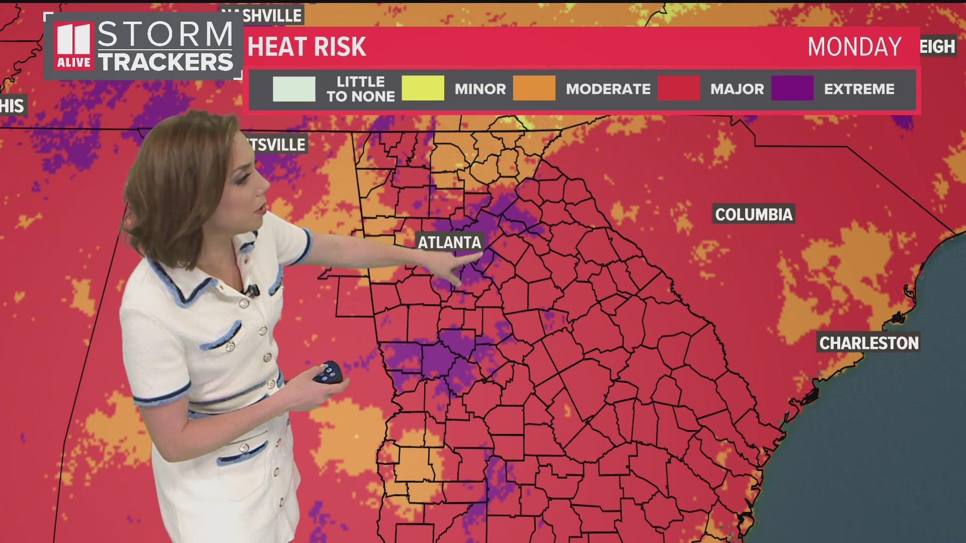 The heat wave will intensify this weekend and into early next week across north Georgia
