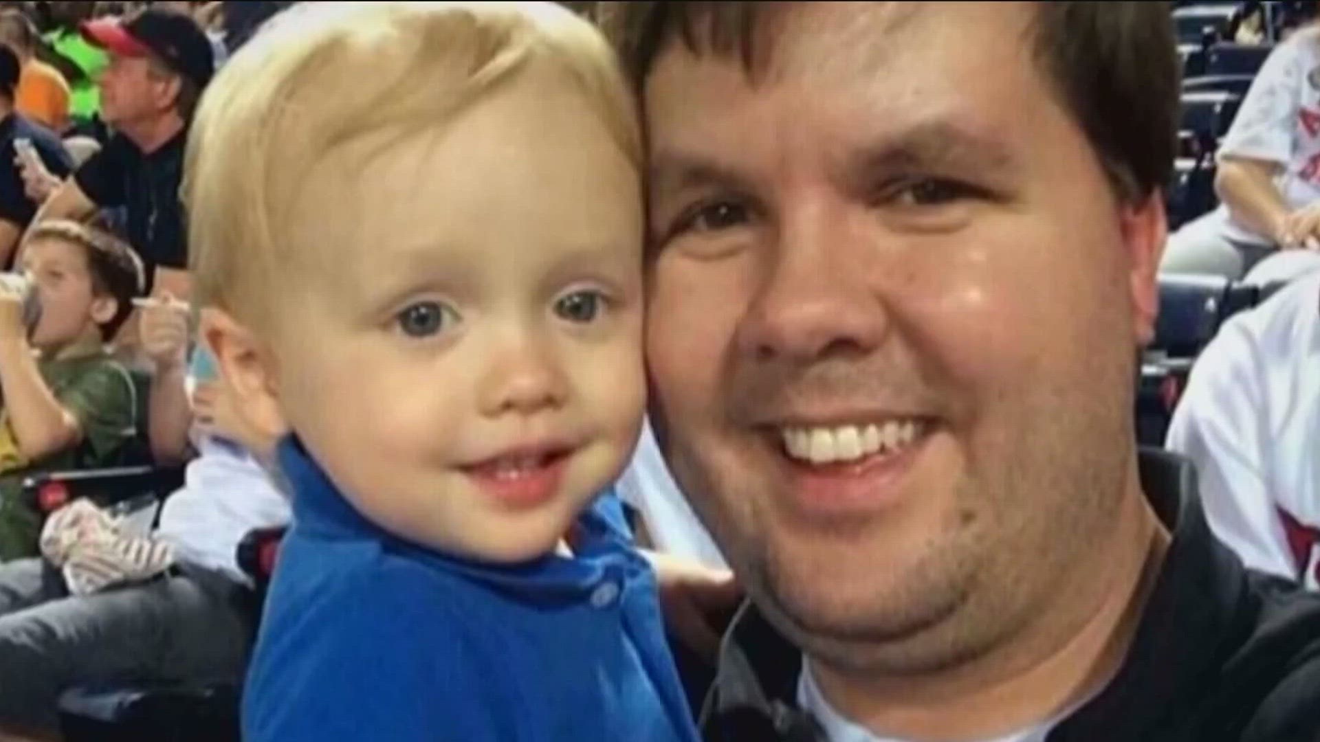 Cooper, who was 22 months, was left strapped into a rear-facing car seat in the back of his father's SUV on June 18, 2014.