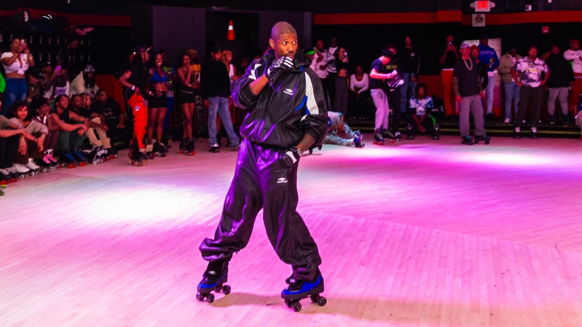 Usher 2024 election Atlanta voting event at Cascade skating rink ...