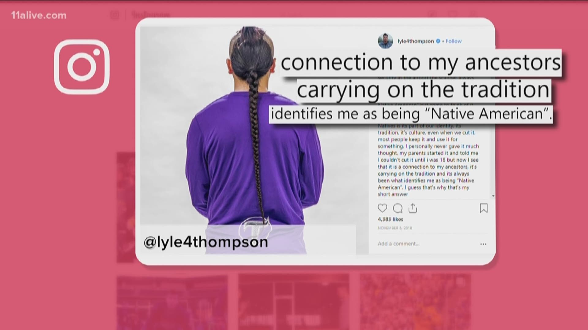 A public announcer has been fired after making an "insensitive remark" about Georgia Swarm player Lyle Thompson -- the team's lead scorer who is Native American.