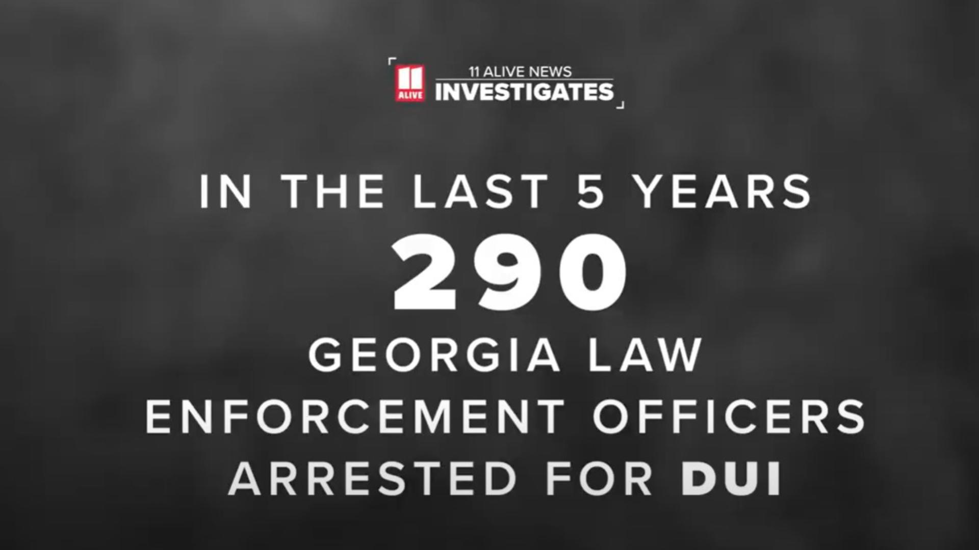 Over 5 years, nearly 300 GA officers have been arrested for DUI ...