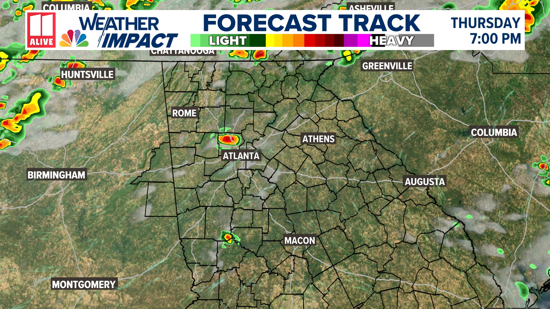 Atlanta weather today | Storms on the way | 11Alive Weather Impact ...