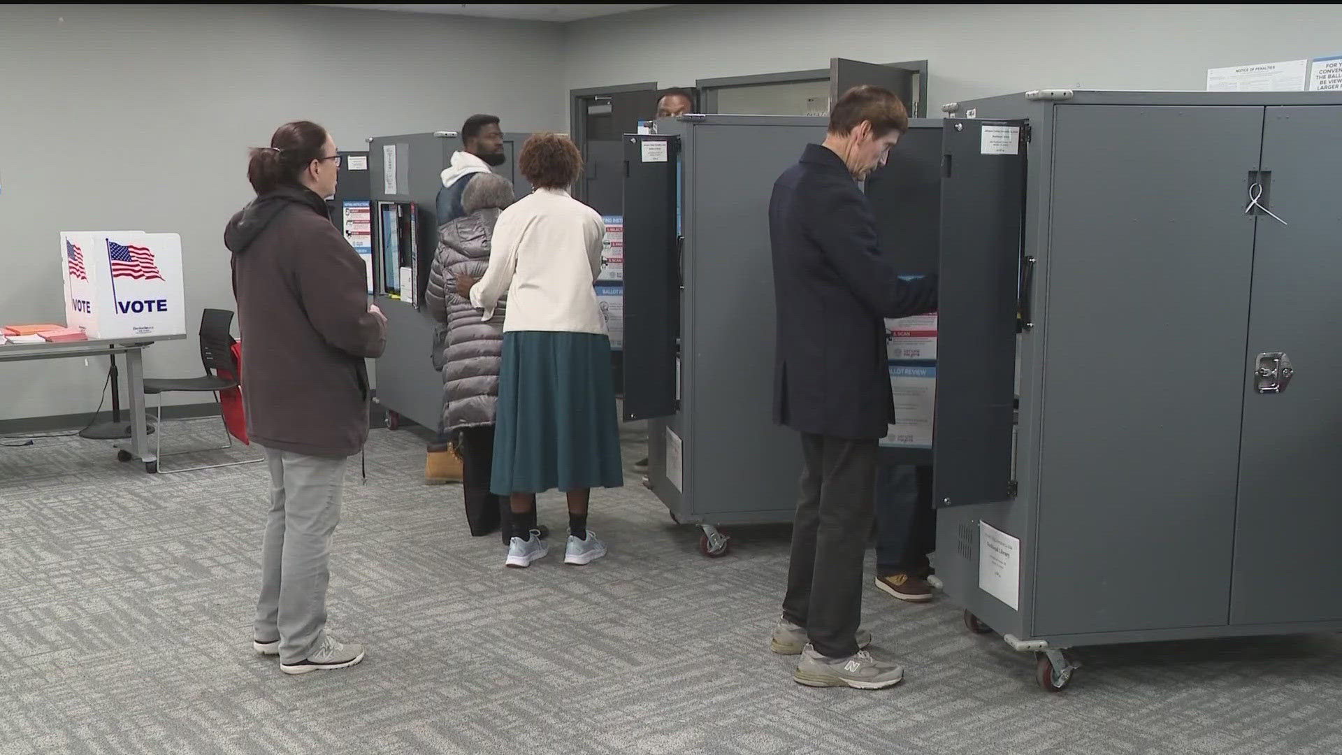 Several metro Atlanta counties are seeing more than 40% turnout which includes Fulton, DeKalb and Cobb counties.