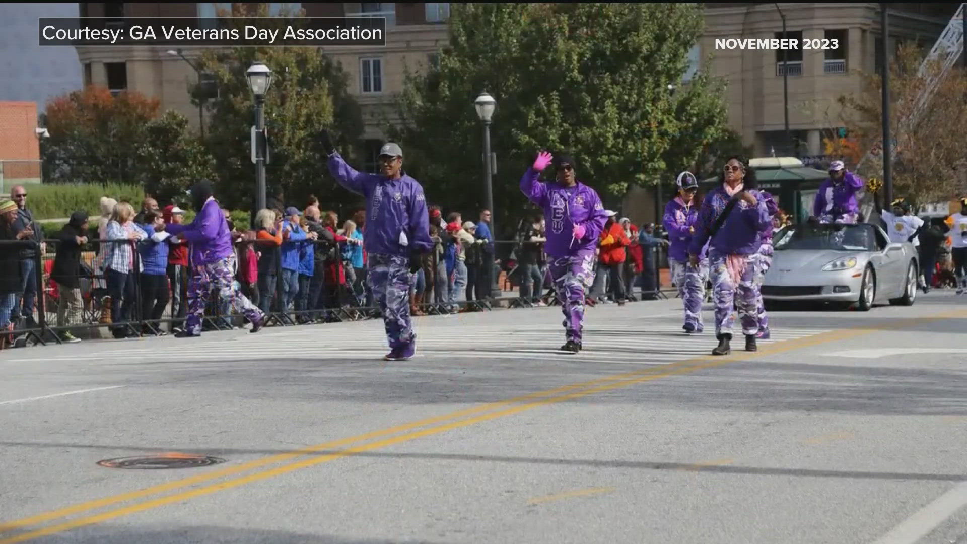 The Georgia Veterans Day Parade will start at 11 a.m. on Saturday in Midtown.