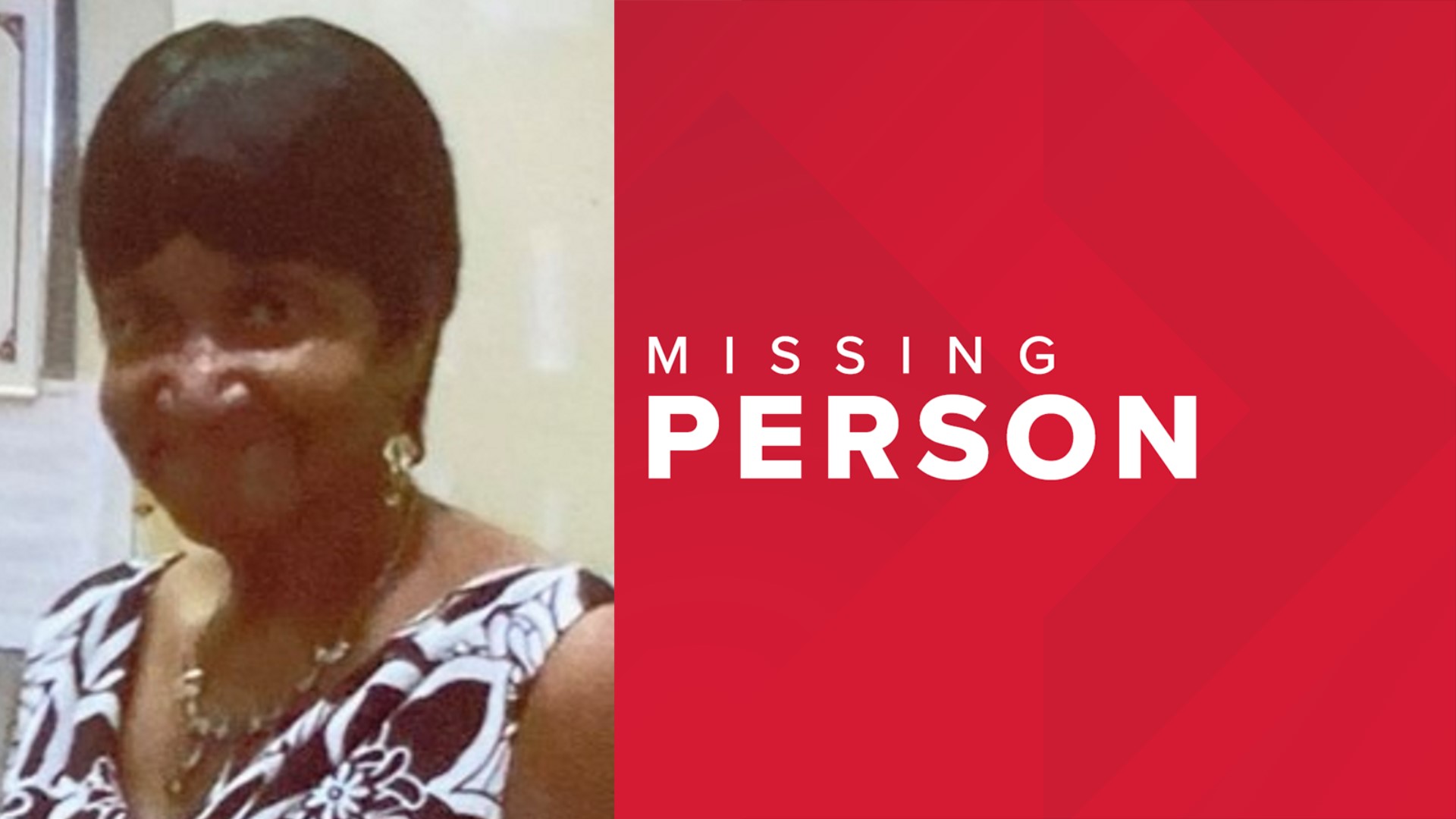Missing persons Vivian Lightfoote seen in Collier Park