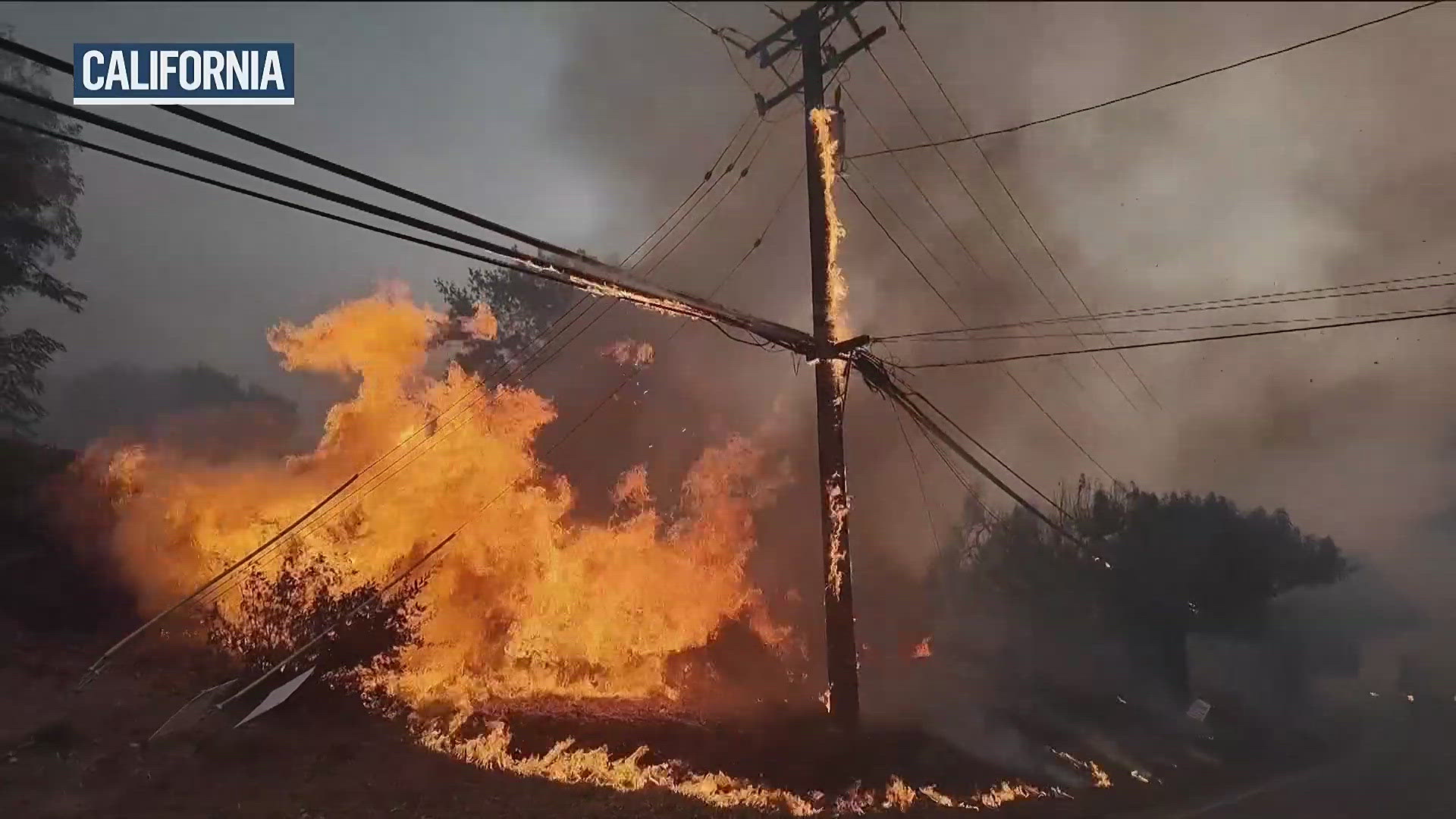 In New York, a state park ranger was killed, and in California, fires have destroyed more than 130 homes and structures.