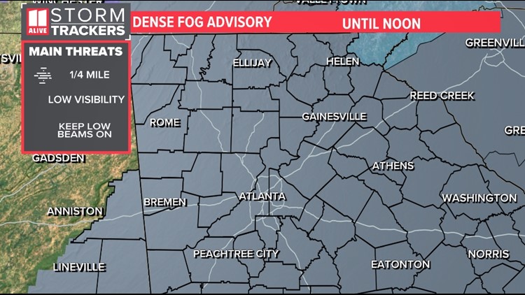 Forecast | Dense fog advisory through noon Today