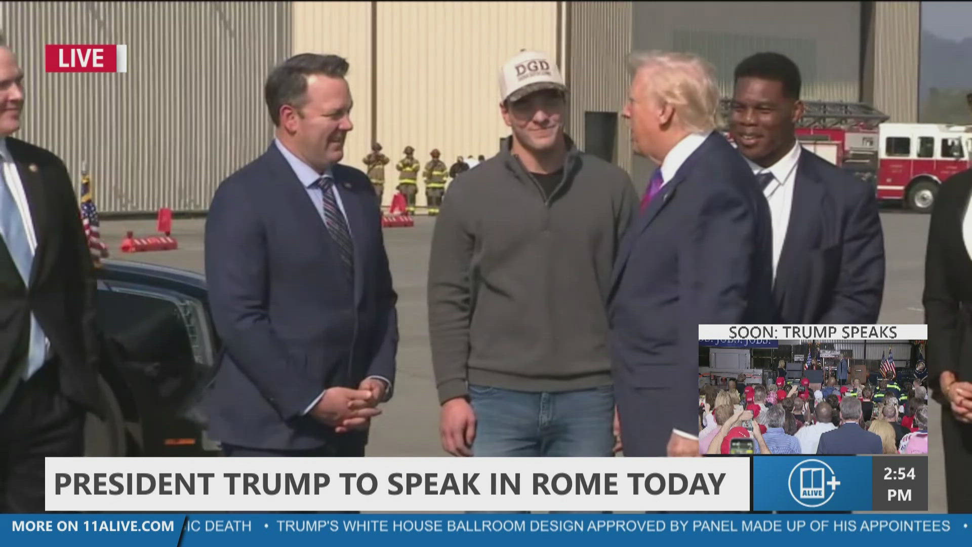 Trump Rome Ga President Trump arrives in Rome, Georgia | 11alive.com