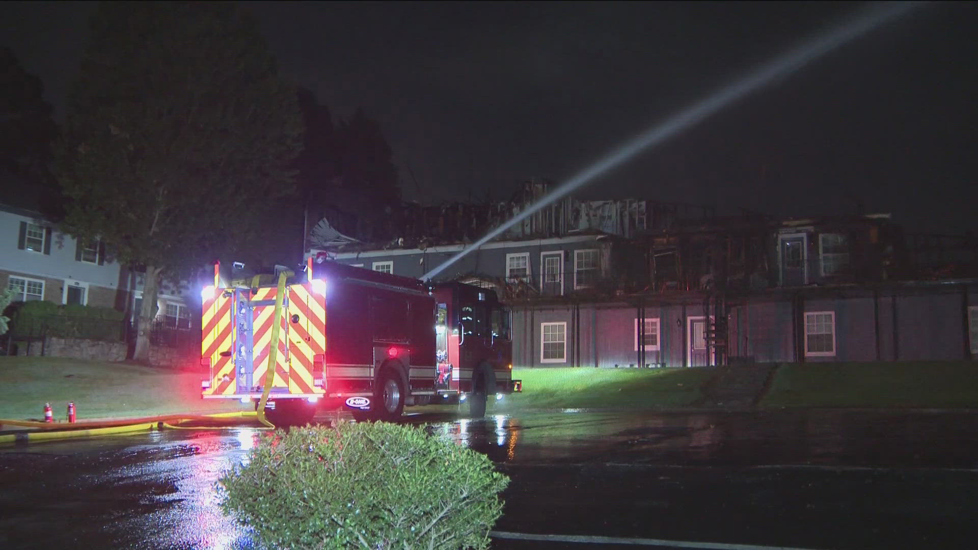 Crews responded to the Park at Galaway Apartments at the 4000-block Carriage House Court near Brookview Elementary School.