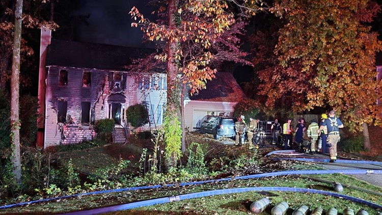 Family of 10 displaced in Lawrenceville house fire