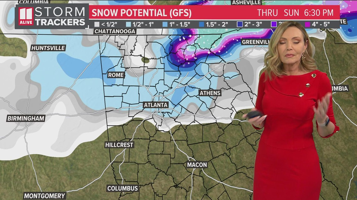 A look at this weekend's potential wintry weather