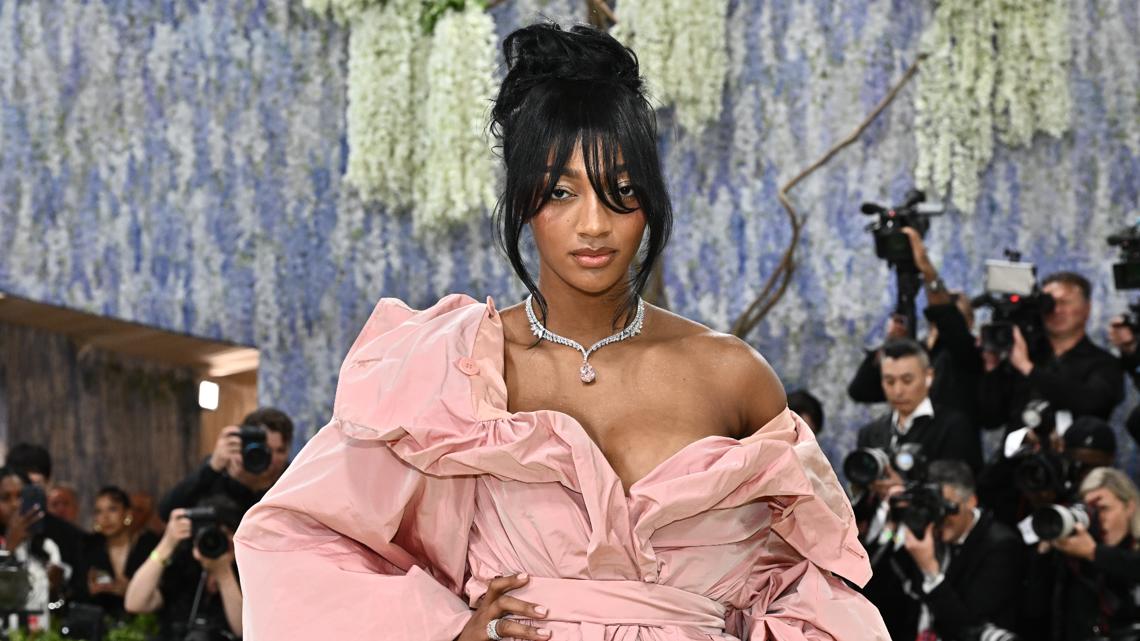 angel reese red carpet dress Angel Reese's Met Gala Dress : r/wnba