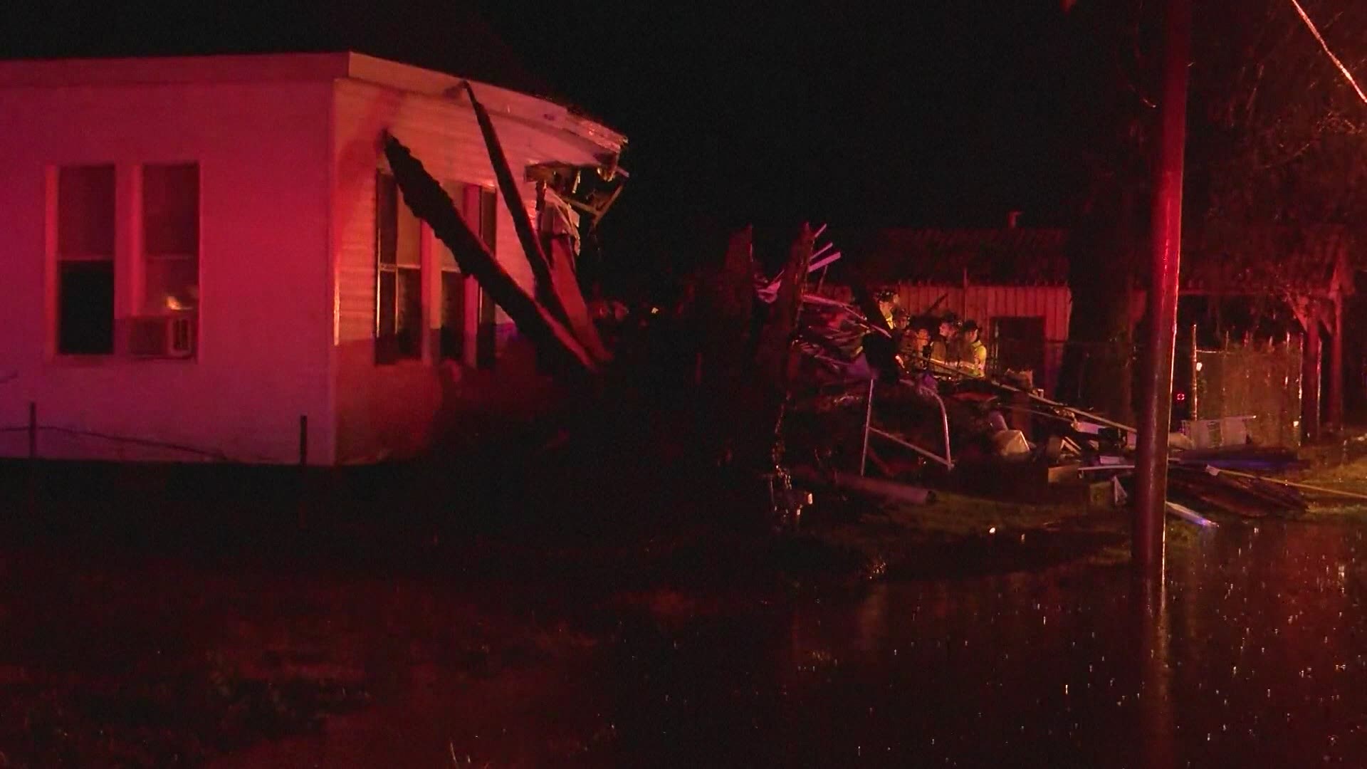 One person was reported dead from severe storms in Louisiana early Saturday morning, officials said.